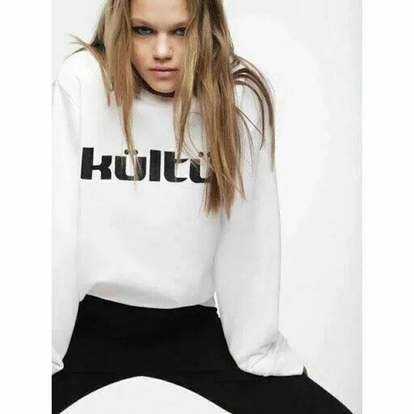 Diesel Womens White F-Just-XA-FL Sweatshirt Sze S - Picture 1 of 11